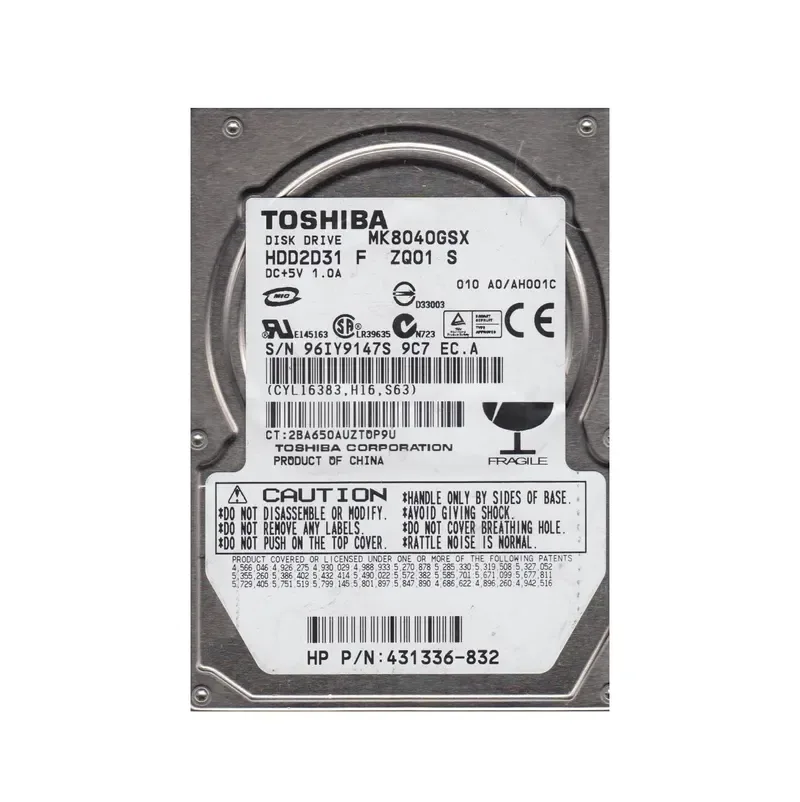 431336-832 - Compaq 80GB 5400RPM SATA 1.5Gb/s 2.5-inch Hard Drive