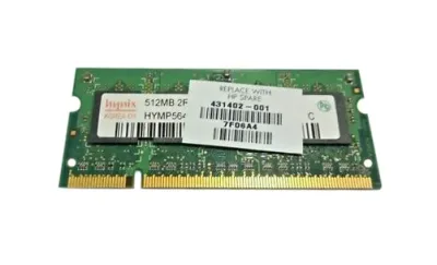 431402-001N - HP 512MB DDR2-667MHz PC2-5300 non-ECC Unbuffered CL5 200-Pin SoDimm 1.8V Memory Module