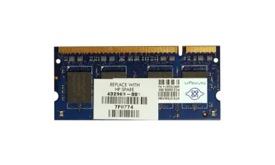 432969-001 - HP 512MB DDR2-667MHz PC2-5300 non-ECC Unbuffered CL5 200-Pin SoDimm 1.8V Memory Module