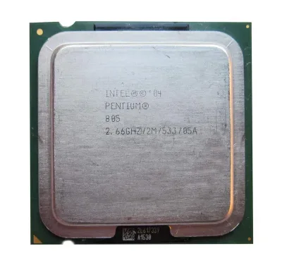 433912-001 - HP 2.66GHz 533MHz FSB 2MB L2 Cache Socket PLGA775 Intel Pentium D 805 2-Core Processor