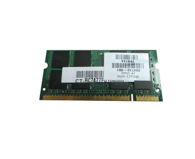 434742-001 - HP 1GB DDR2-667MHz PC2-5300 non-ECC Unbuffered CL5 200-Pin SoDimm 1.8V Memory Module