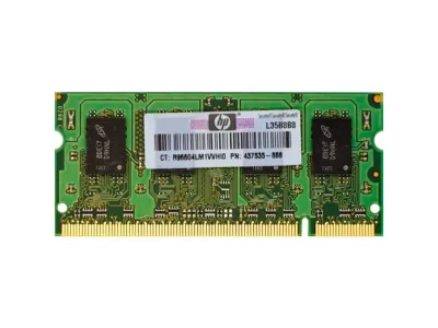 437535-888 - HP 1GB DDR2-667MHz PC2-5300 non-ECC Unbuffered CL5 200-Pin SoDimm 1.8V Memory Module