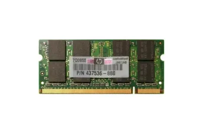 437536-888 - HP 2GB DDR2-667MHz PC2-5300 non-ECC Unbuffered CL5 200-Pin SoDimm 1.8V Memory Module