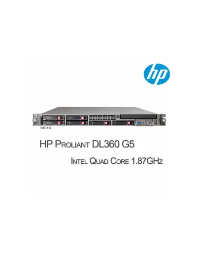 438313-001 - HP DL360 G5 1 x QC E5320 1.86Ghz 1GB