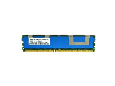 43R1774 - IBM 8GB Kit (2 X 4GB) DDR2-667MHz PC2-5300 ECC Fully Buffered CL5 240-Pin DIMM Quad Rank Memory