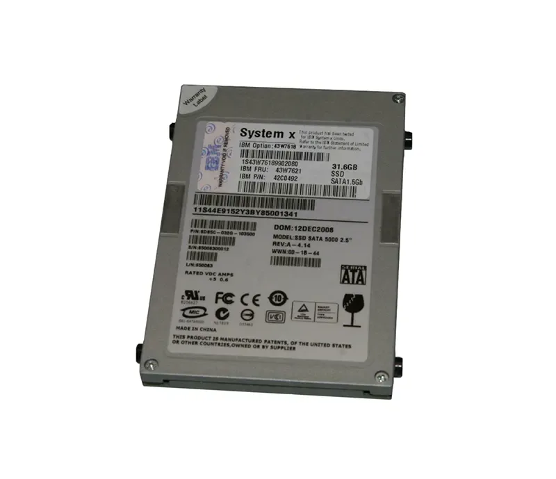 43W7621 - IBM 31.4GB SATA 1.5Gb/s 2.5-inch Solid State Drive