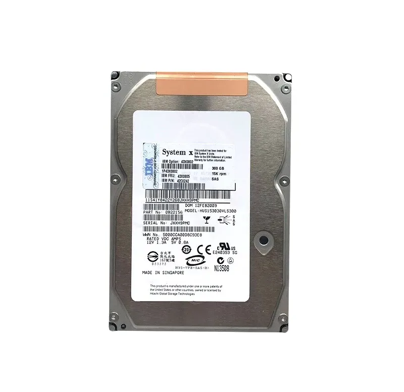 43X0805 - IBM 300GB 15000RPM SAS 3.0Gbps 16MB Cache 3.5-inch Hard Drive