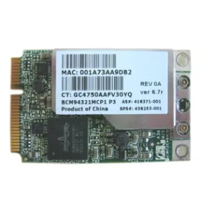 441530-002 - HP Mini PCI Broadcom Wi-Fi 802.11A/B/G/N Wireless Lan (WLAN) Network Interface Card