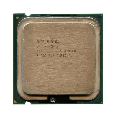 444054-001 - HP 3.60GHz 533MHz FSB 512KB L2 Cache Socket PLGA775 Intel Celeron D 365 1-Core Processor