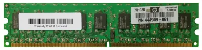 444909-061 - HP 2GB DDR2-800MHz PC2-6400 ECC Unbuffered CL6 240-Pin DIMM 1.8V Dual Rank Memory Module