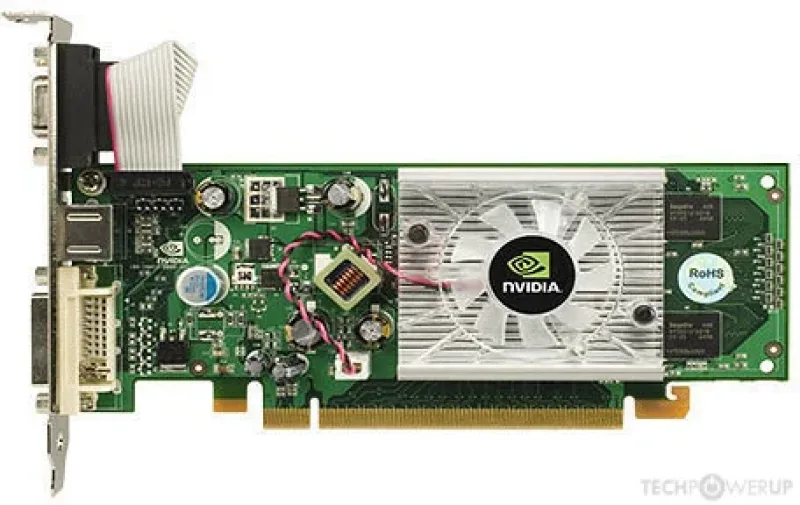 445743-001 - HP Nvidia GeForce 8400GS PCI-Express x16 256MB 400MHz DVI / TV Out Video Graphics Card