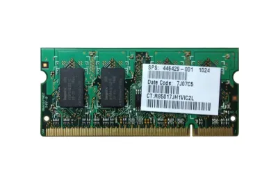 446429-001 - HP 1GB DDR2-667MHz PC2-5300 non-ECC Unbuffered CL5 200-Pin SoDimm 1.8V Memory Module