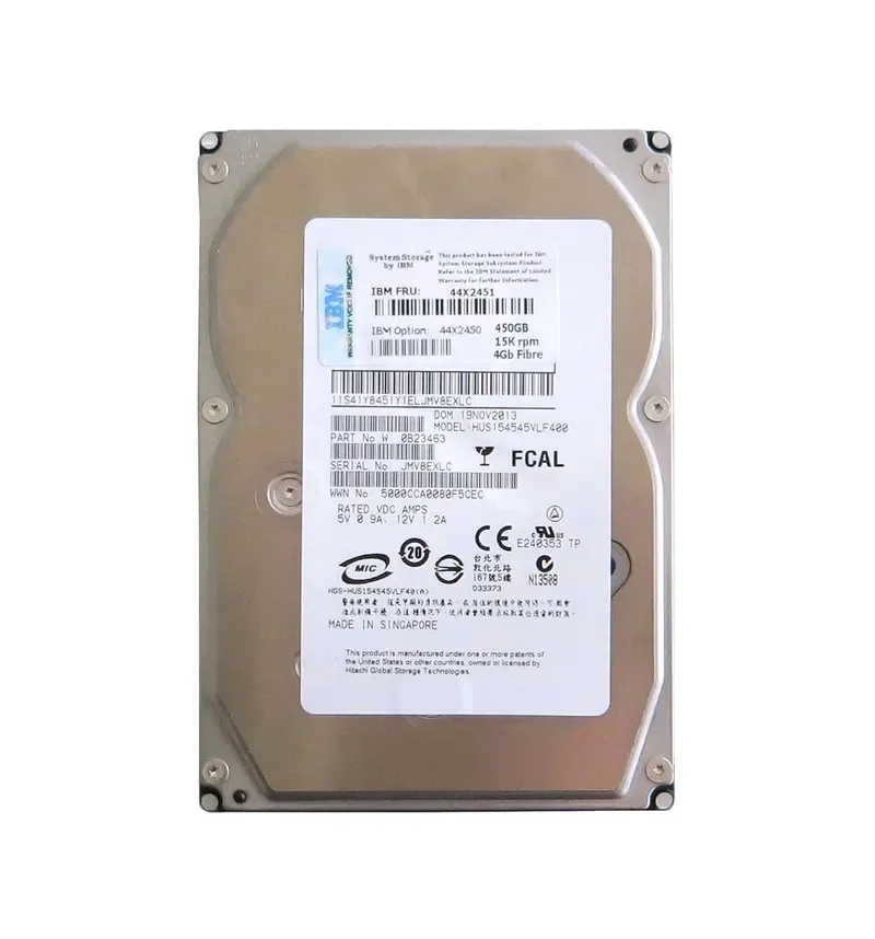 44X2450 - IBM 450GB 15000RPM Fibre Channel 4Gb/s Hot-Pluggable Hard Disk Drive