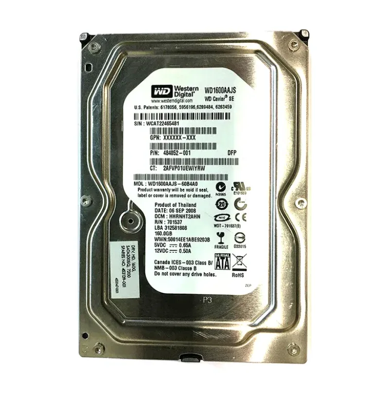 450024-001 - HP 160GB 7200RPM SATA 3Gb/s 2.5-inch Hard Drive