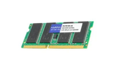 451739-001 - HP 2GB DDR2-667MHz PC2-5300 non-ECC Unbuffered CL5 200-Pin SoDimm 1.8V Memory Module