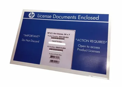 452148-B21 - HP ProLiant Essentials Insight Control Environment with 1 Year 24x7 Support Licence 1 Server PC