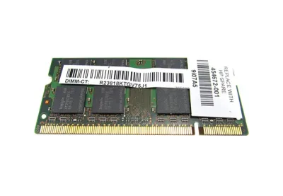 454672-001 - HP 1GB DDR2-667MHz PC2-5300 non-ECC Unbuffered CL5 200-Pin SoDimm 1.8V Memory Module