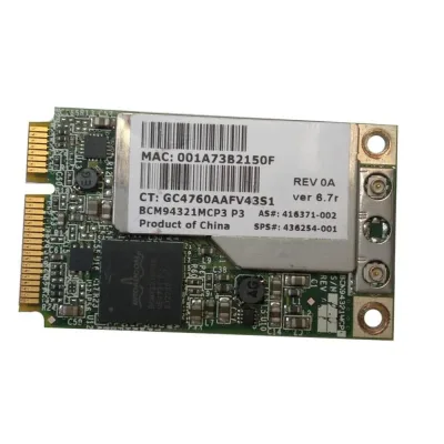 455549-001 - HP Mini PCI-Express 54G WiFi 802.11a/b/g/n Wireless Lan (WLAN) Network Interface Card
