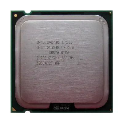 455678-334 - Intel Core 2 Duo E7500 2-Core 2.93GHz 1066MHz FSB 3MB L2 Cache Socket LGA775 Processor