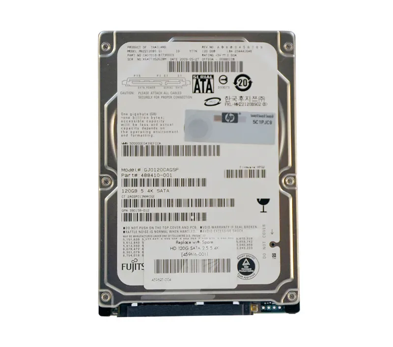 459616-001B - HP 120GB 5400RPM SATA 1.5Gb/s 8MB Cache 2.5-inch Hard Drive