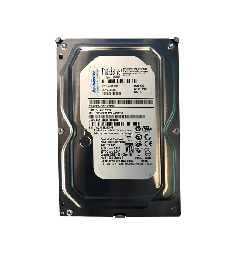 45J9661 - IBM 160GB 7200RPM SATA 3Gb/s 3.5-inch Hard Drive