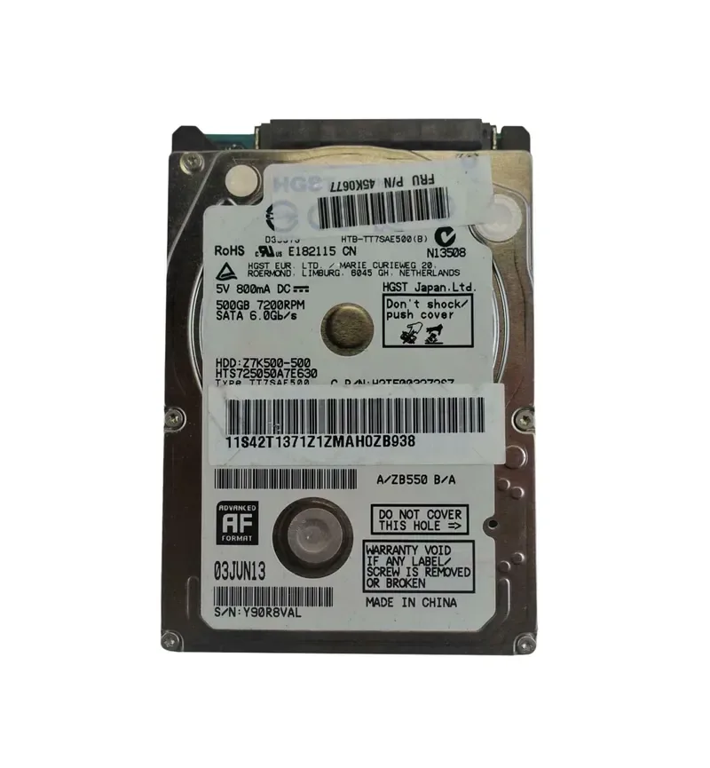 45K0677 - IBM 320GB 7200RPM SATA 3Gb/s 16MB Cache 2.5-inch Hard Drive
