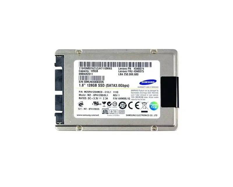 45N8074 - Lenovo 128GB Multi-Level Cell (MLC) SATA 3Gb/s 1.8-inch Solid State Drive