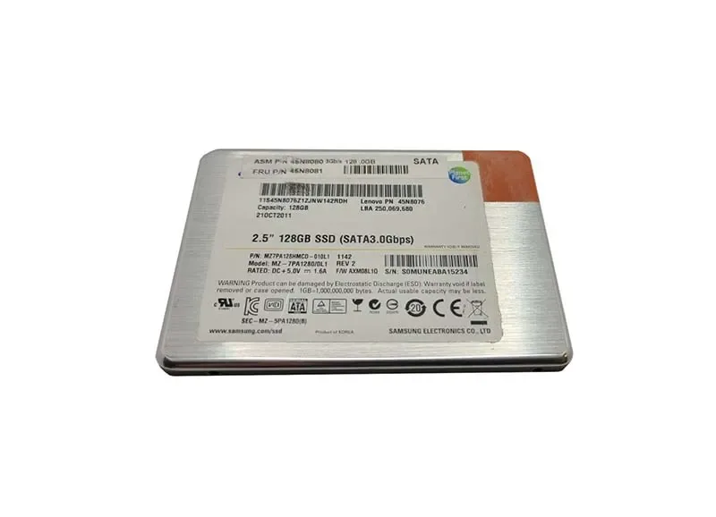 45N8080 - Lenovo 128GB SATA 3Gb/s 2.5-inch Solid State Drive