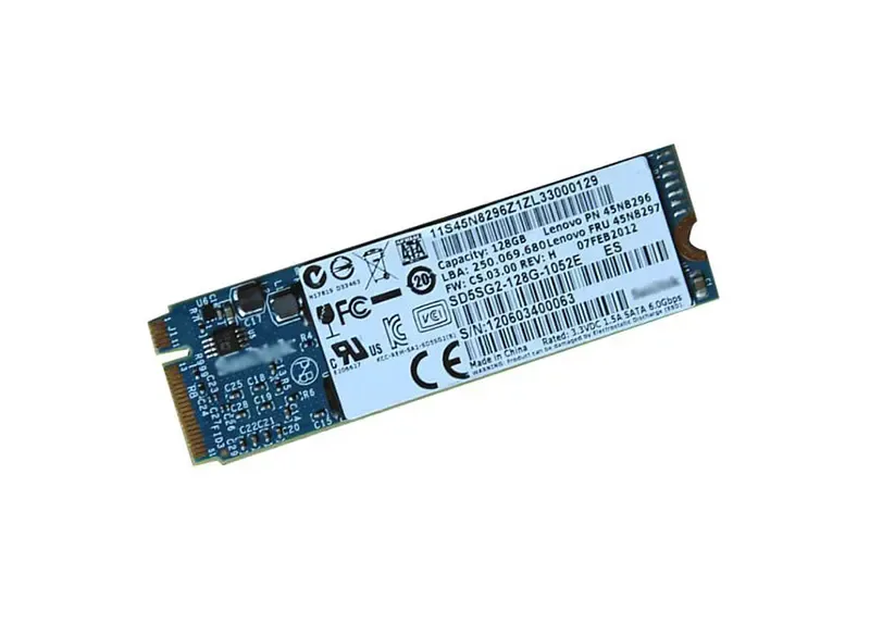 45N8297 - Lenovo / SanDisk 128GB mSATA Mini-PCI Express Solid State Drive for ThinkPad X1 Carbon