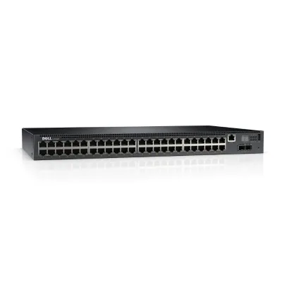 462-5884 - Dell Networking N2048P 48 x Ports 10/100/1000Base-TX PoE+ + 2 x Ports 10GBase-X SFP+ Rack-Mountable 1U Layer 3 Managed Gigabit Ethernet Switch