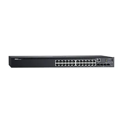 463-7254 - Dell PowerConnect N1524 24 x Ports 10/100/1000Base-T + 4 x Ports 10 Gigabit Etherner SFP+ Rack-Mountable 1U Layer 2 Managed Gigabit Ethernet Network Switch
