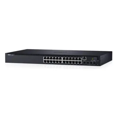 463-7265 - Dell PowerConnect N1524P 24 x Ports 10/100/1000Base-T PoE+ + 4 x Ports 10 Gigabit Etherner SFP+ Rack-Mountable 1U Layer 2 Managed Gigabit Ethernet Network Switch