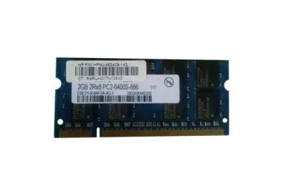 463409-143 - HP 2GB DDR2-800MHz PC2-6400 non-ECC Unbuffered CL6 200-Pin SoDimm 1.8V Memory Module