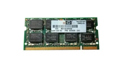 463409-341 - HP 2GB DDR2-800MHz PC2-6400 non-ECC Unbuffered CL6 200-Pin SoDimm 1.8V Memory Module