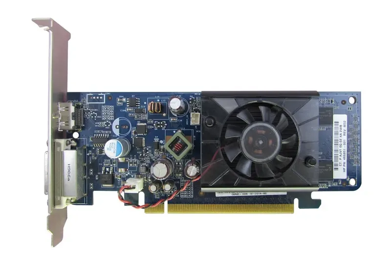 466851-001 - HP Nvidia GeForce 9300 GE 256MB DDR2 64-Bit PCI Express 2.0 x16 Video Graphics Card