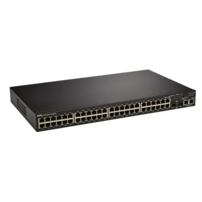 469-4251 - Dell PowerConnect 8164 48 x Ports 10GBase-T SFP+ + 2 x Ports 40GBase-X QSFP+ Rack-Mountable Layer 3 Managed Network Switch