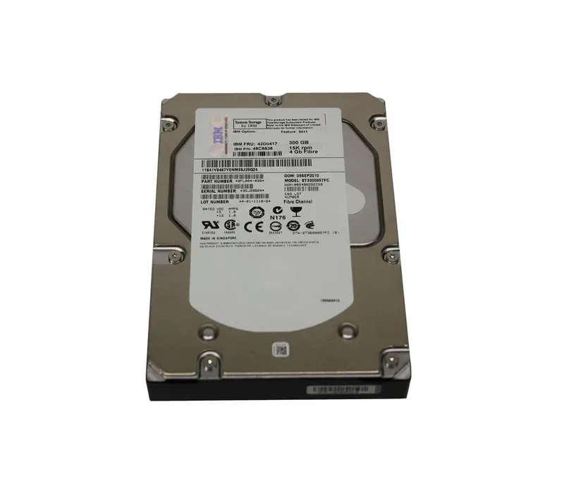 46C8836 - IBM 300GB 15000RPM Fibre Channel 4GB/s 3.5-inch Hot Swapable Hard Disk Drive