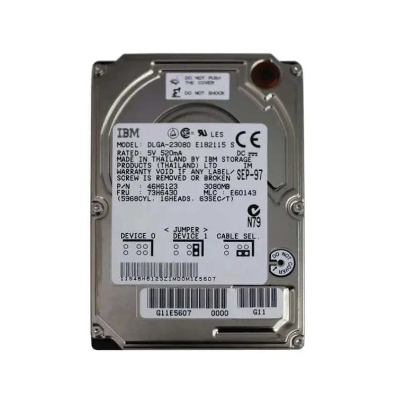 46H6123 - IBM Lenovo 3.1GB 4200RPM IDE 96KB Cache Laptop Hard Drive