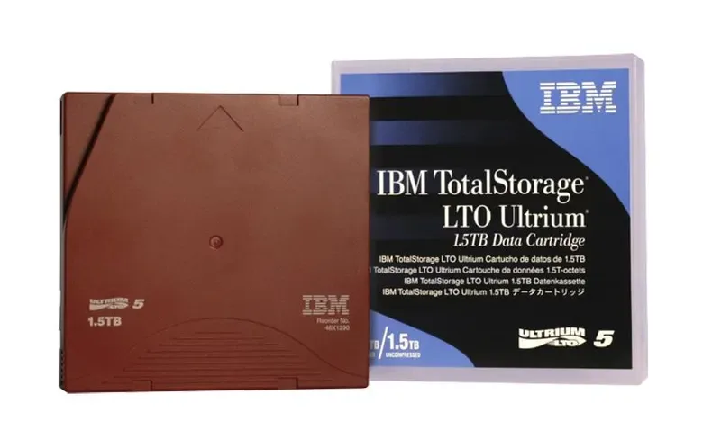 46X6666 - IBM LTO Ultrium 5 Data Cartridge with Barcode Labeling - LTO Ultrium - LTO-5 - 1.50 TB (Native) / 3 TB (Compressed)