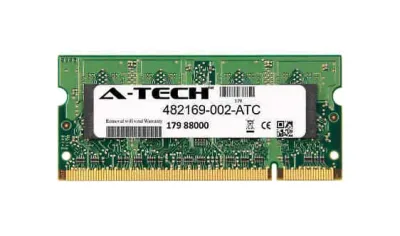 482169-002 - HP 2GB DDR2-800MHz PC2-6400 non-ECC Unbuffered CL6 200-Pin SoDimm 1.8V Memory Module