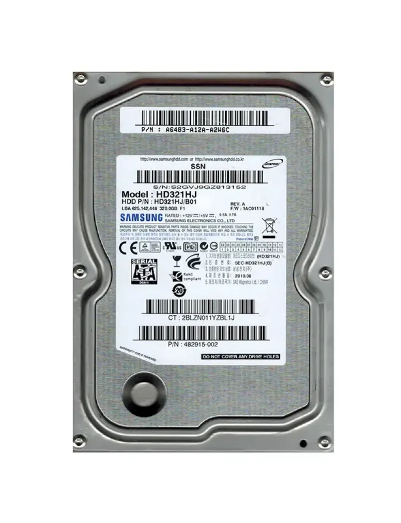 482915-002 - HP 320GB 7200RPM SATA 6Gb/s 3.5-inch Hard Drive