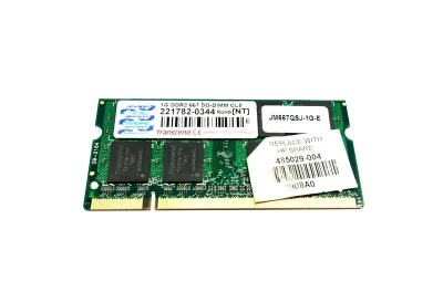 485029-004 - HP 1GB DDR2-667MHz PC2-5300 non-ECC Unbuffered CL5 200-Pin SoDimm 1.8V Memory Module