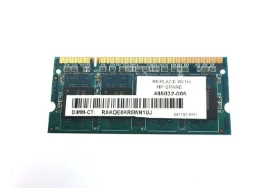 485032-005 - HP 1GB DDR2-800MHz PC2-6400 non-ECC Unbuffered CL6 200-Pin SoDimm 1.8V Memory Module