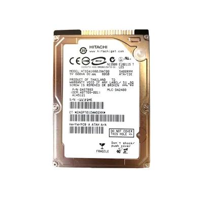 487709-001 - HP 80GB 5400RPM ATA-100 2.5-inch Hard Drive