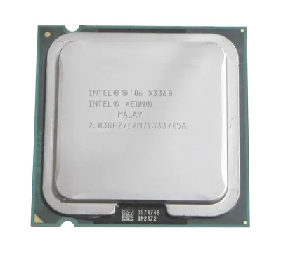 489907-B21 - HP 2.83GHz 1333MHz FSB 12MB L2 Cache Socket LGA775 Intel Xeon X3360 Quad-Core Processor