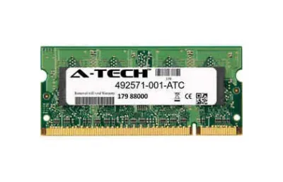 492571-001 - HP 2GB DDR2-800MHz PC2-6400 non-ECC Unbuffered CL6 200-Pin SoDimm 1.8V Memory Module