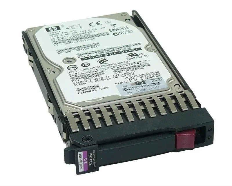 492620-B21 HP 300GB 10000RPM SAS 3Gb/s Hot-Pluggable Dual Port 2.5-inch Hard Drive