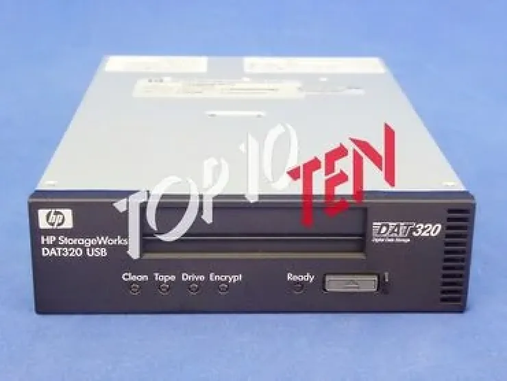 496506-001 - HP StorageWorks DAT320 160GB (Native) / 320GB (Compressed) SAS 5.25-inch Half Height External Tape Drive