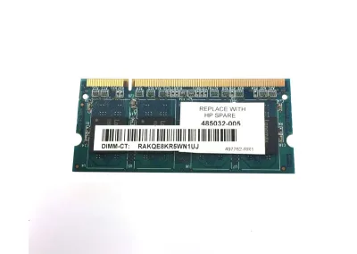 497762-RR1 - HP 1GB DDR2-800MHz PC2-6400 non-ECC Unbuffered CL6 200-Pin SoDimm 1.8V Memory Module