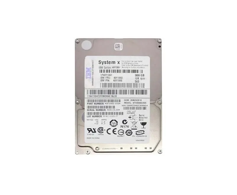 49Y1995 - IBM 300GB 10000RPM SAS 6Gb/s 2.5-inch Hard Drive